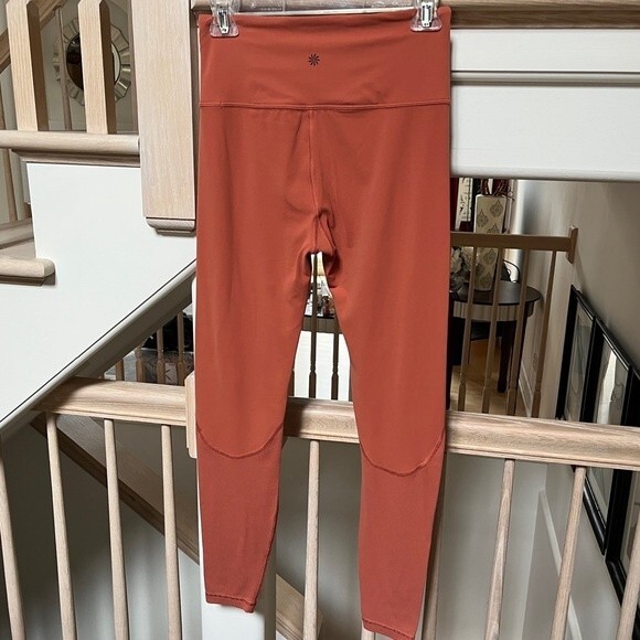 ATHLETA Rise Up Rib 7/8 Tight in Rust Small Tall - Picture 8 of 12
